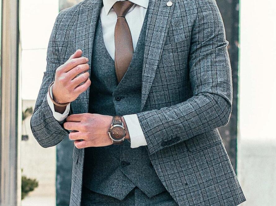 Tailored Fit Grey Suit