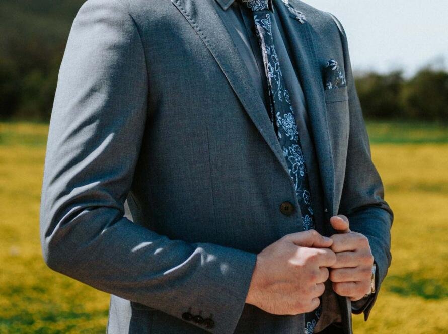 Slim Fit Grey Suit